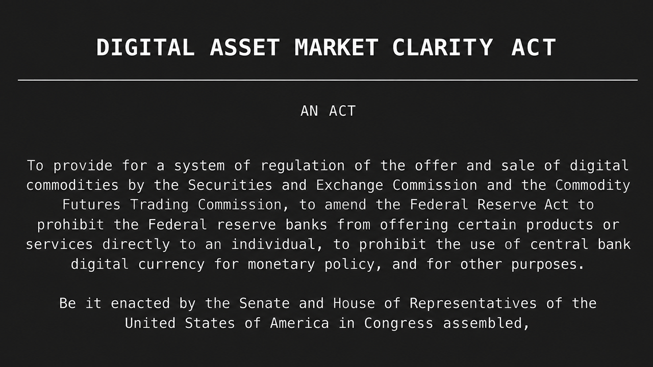 CLARITY Act Needs 60 Votes Today Just to Reach the <i>Real</i> Vote